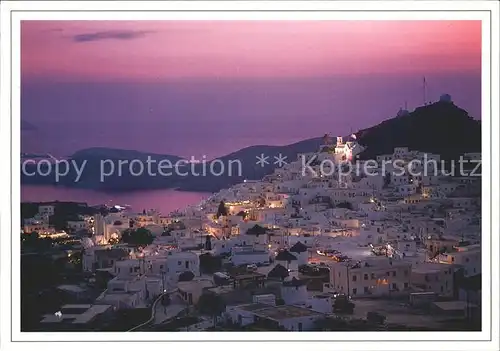 Chania Insel Kreta Panorama Abendstimmung Kat. Chania