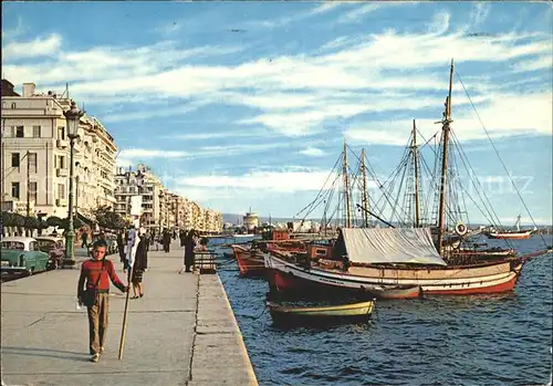 Thessaloniki Quai Segelboote Kat. Thessaloniki
