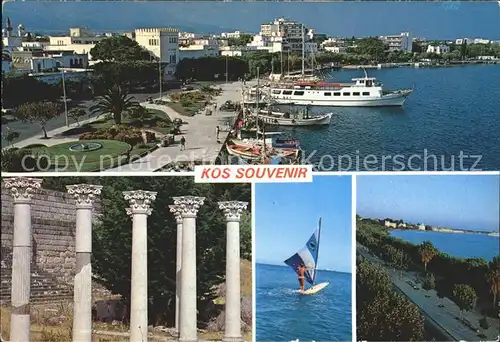 Kos Cos Hafen Ruine Segelboot  Kat. Kos