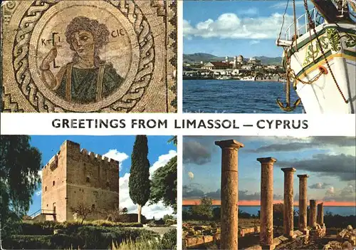 Limassol Castle Kolossi St. John Jerusalem Segelschiff Kat. Limassol
