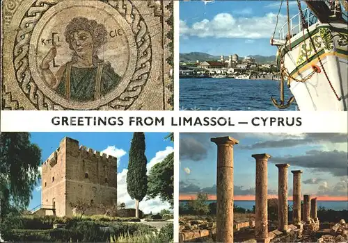Limassol Kloster Ruine Mosaik Kat. Limassol