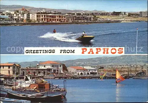 Paphos Hafen Boot Segelboot  Kat. Paphos Cyprus