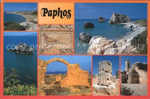 Paphos Ruine Mosaik Strand Kat. Paphos Cyprus