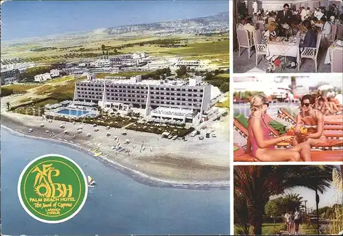 Larnaca Fliegeraufnahme Palm Beach Hotel Kat. Larnaca Cyprus