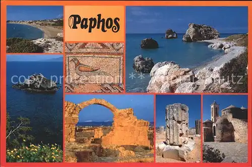 Paphos Mosaik Ruine Strand Kat. Paphos Cyprus