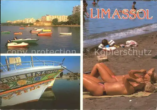 Limassol Strand Boote Kat. Limassol