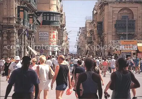 Valletta Strassenansicht Kat. Valletta