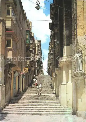 Valletta Treppenstrasse Kat. Valletta