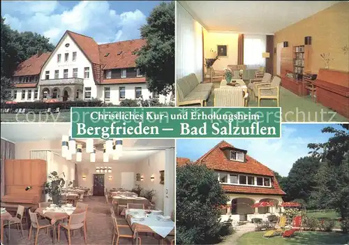Bad Salzuflen Christliches Kur  und Erholungsheim Bergfrieden Kat. Bad Salzuflen
