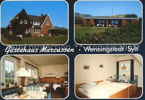 Wenningstedt Sylt Gaestehaus Marcussen  Kat. Wenningstedt Braderup (Sylt)