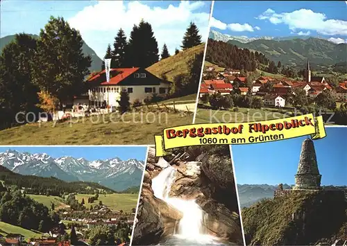 Burgberg Allgaeu Berggasthof Alpenblick Kat. Burgberg i.Allgaeu