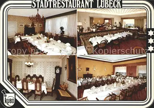 Luebeck Stadtrestaurant  Kat. Luebeck