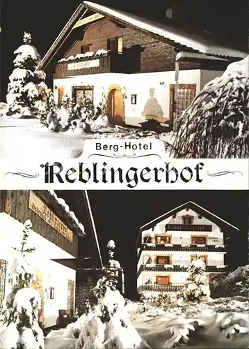 Bernried Niederbayern Berg Hotel Reblingerhof  Kat. Bernried