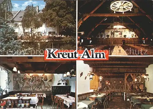 Grossweil Alpengasthof Cafe Restaurant Kreut Alm  Kat. Grossweil