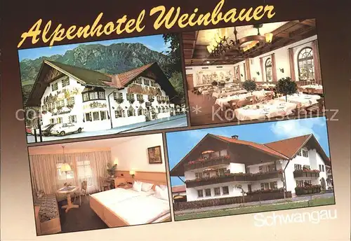 Schwangau Alpenhotel Weinbauer  Kat. Schwangau