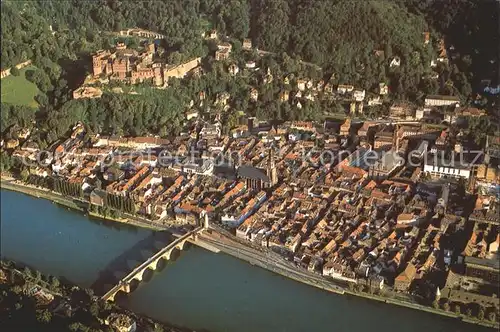 Heidelberg Neckar Fliegeraufnahme Kat. Heidelberg