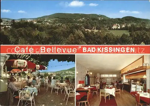 Bad Kissingen Panorama Cafe Bellevue Kat. Bad Kissingen