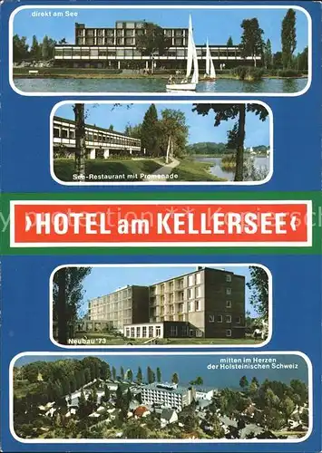 Malente Gremsmuehlen Hotel am Kellersee Promenade Neubau Fliegeraufnahme Kat. Malente