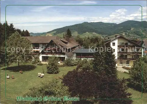 oedsbach Waldhotel Gruener Baum Kat. Oberkirch