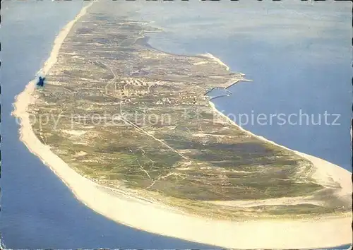 Insel Sylt Suedspitze mit Hoernum Fliegeraufnahme Kat. Westerland