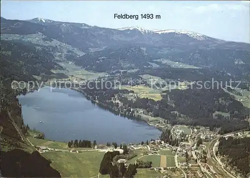 Titisee mit Feldbergblick Fliegeraufnahme Kat. Titisee Neustadt