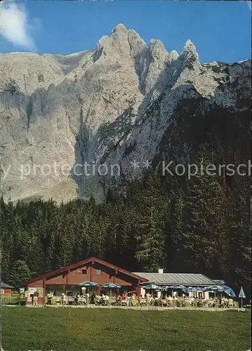 Berchtesgaden Berggasthof und Cafe Scharitzkehl Alm am Hohen Goell Kat. Berchtesgaden