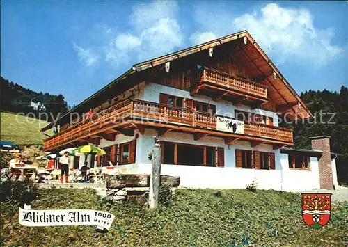 Ruhpolding Blickner Alm Terrasse Kat. Ruhpolding