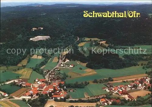Schwabthal mit Kurklinik Lautergrund Fliegeraufnahme Kat. Bad Staffelstein
