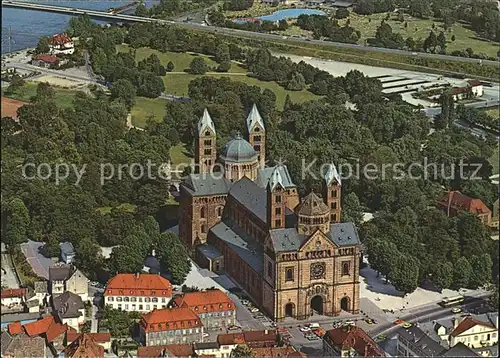 Speyer Rhein Kaiserdom Fliegeraufnahme Kat. Speyer