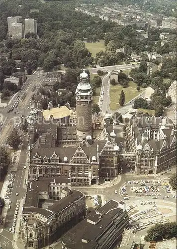 Leipzig Neues Rathaus Fliegeraufnahme Kat. Leipzig