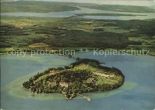 Insel Mainau im Bodensee Fliegeraufnahme Kat. Konstanz Bodensee