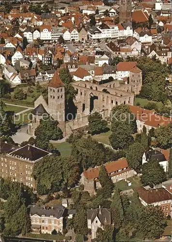 Bad Hersfeld mit Stiftsruine Fliegeraufnahme Kat. Bad Hersfeld