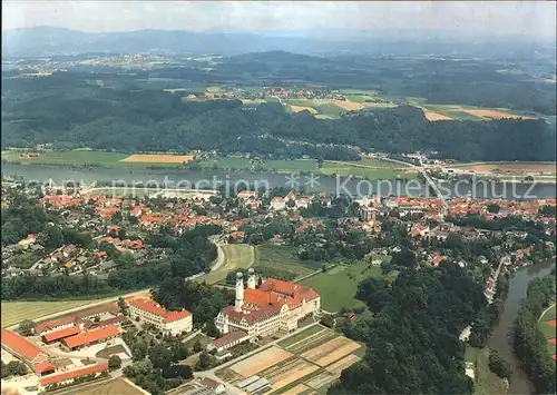 Vilshofen Donau Abtei Schweiklberg Fliegeraufnahme Kat. Vilshofen an der Donau