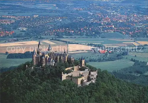 Hechingen Burg Hohenzollern Fliegeraufnahme Kat. Hechingen