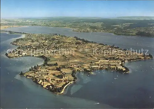 Insel Reichenau im Bodensee Fliegeraufnahme Kat. Reichenau Bodensee