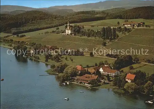 Birnau Kloster Birnau am Bodensee Fliegeraufnahme Kat. Uhldingen Muehlhofen