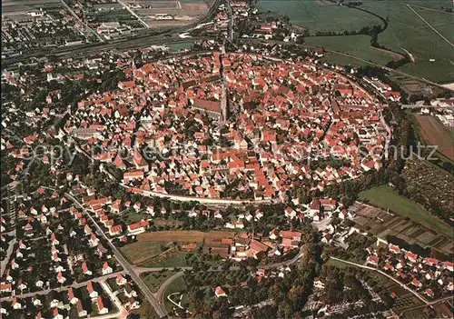 Noerdlingen Fliegeraufnahme der Fa Carl Zeiss Oberkochen Kat. Noerdlingen