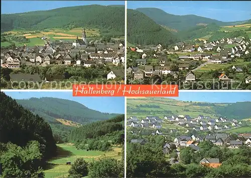 Hallenberg Fliegeraufnahmen Panorama Kat. Hallenberg