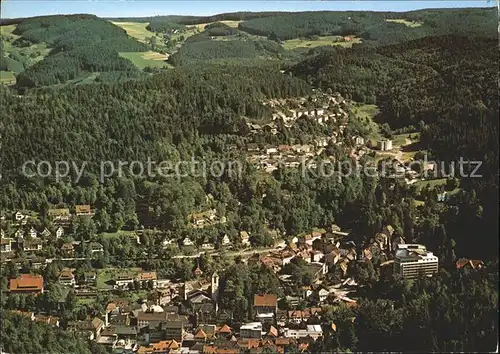 Triberg Schwarzwald Fliegeraufnahme Kat. Triberg im Schwarzwald