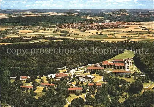 Gailingen Allensbach und Konstanz Kliniken Schmieder mit Hegau und Hohentwiel Fliegeraufnahme Kat. Gailingen am Hochrhein