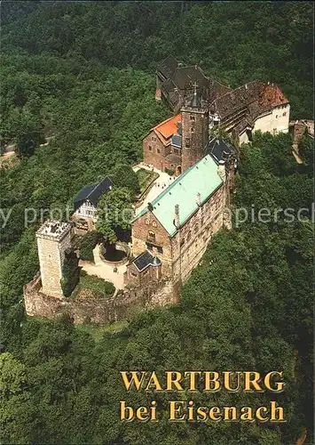 Eisenach Thueringen Die Wartburg Fliegeraufnahme Kat. Eisenach