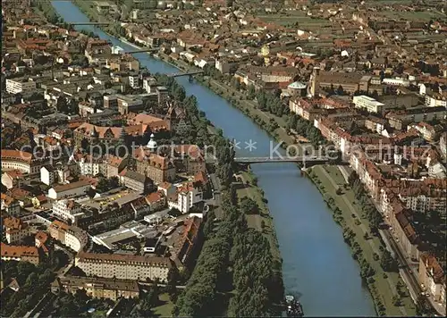Bamberg mit Europakanal Fliegeraufnahme Kat. Bamberg