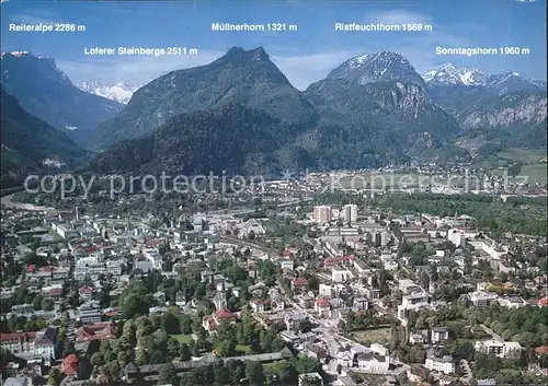 Bad Reichenhall mit Bayerischen Alpen Fliegeraufnahme Kat. Bad Reichenhall