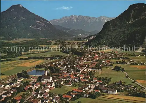 Flintsbach Inn Fliegeraufnahme Kat. Flintsbach a.Inn