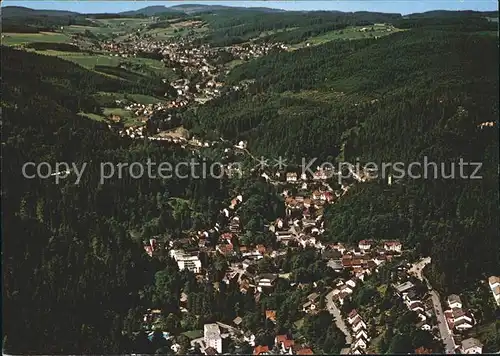 Triberg Schwarzwald Fliegeraufnahme Kat. Triberg im Schwarzwald