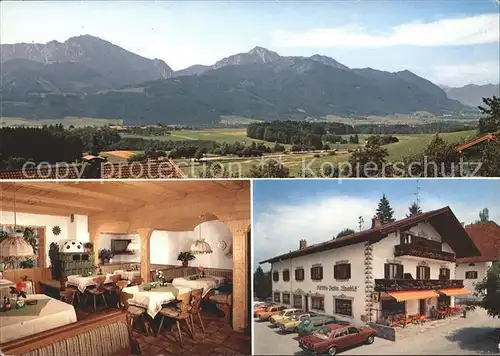 Bernhaupten Gaststaette Pension Alpenblick Stube Panorama Kat. Bergen