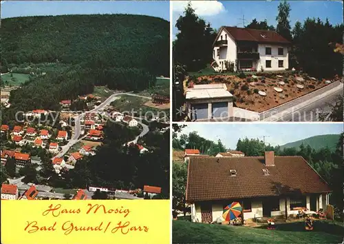 Bad Grund Harz Fliegeraufnahme mit Haus Mosig Kat. Bad Grund (Harz)