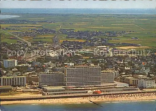 Westerland Sylt Strandhotels Kurzentrum Fliegeraufnahme Kat. Westerland