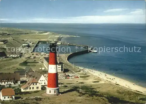 Hoernum Sylt Leuchtturm Fliegeraufnahme Kat. Hoernum (Sylt)