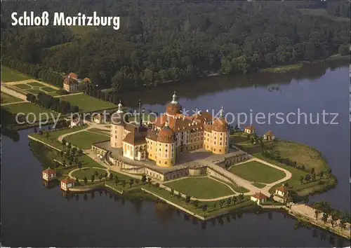 Moritzburg Sachsen Schloss Moritzburg Fliegeraufnahme Kat. Moritzburg Dresden
